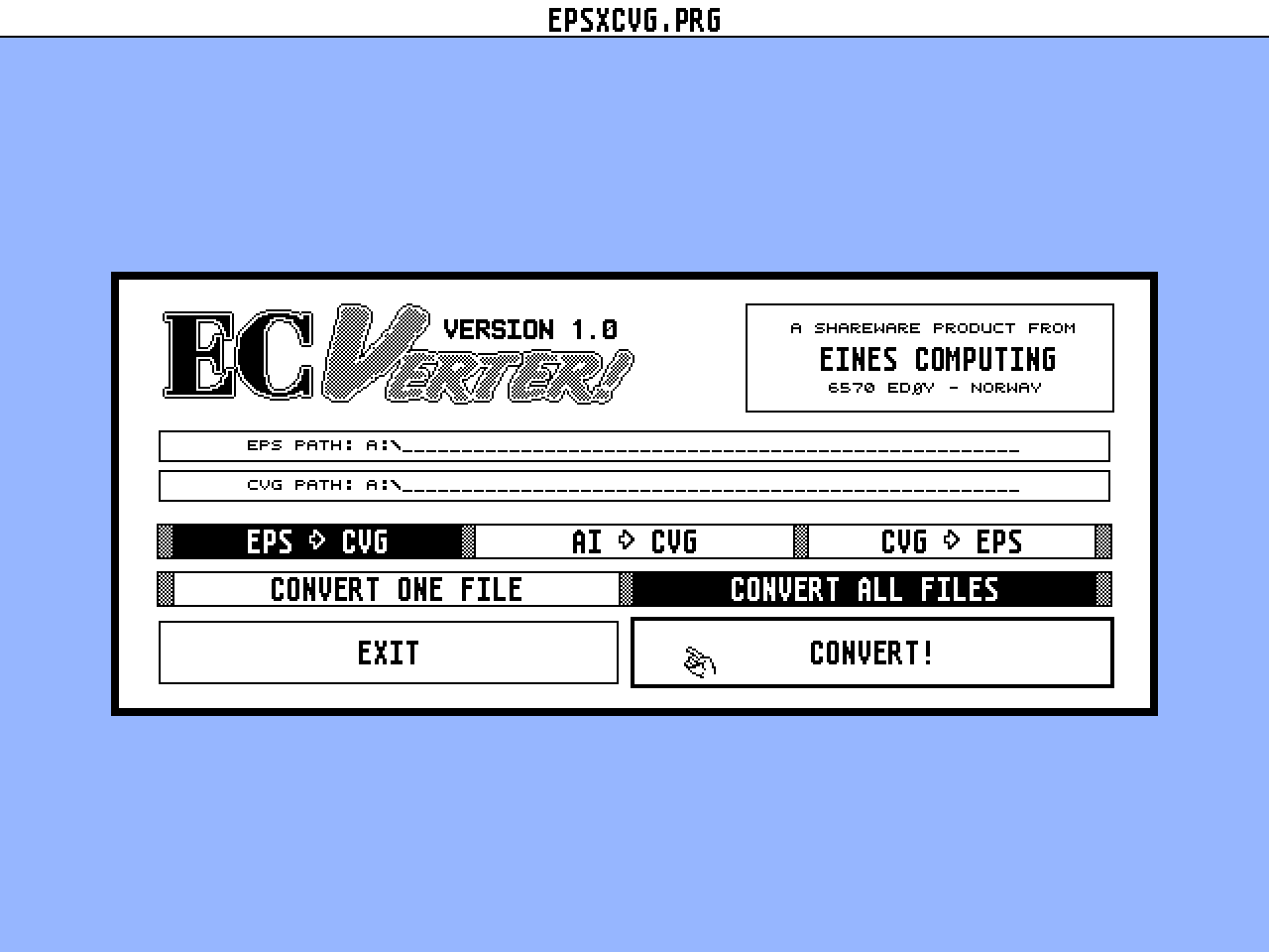 ECVerter! atari screenshot